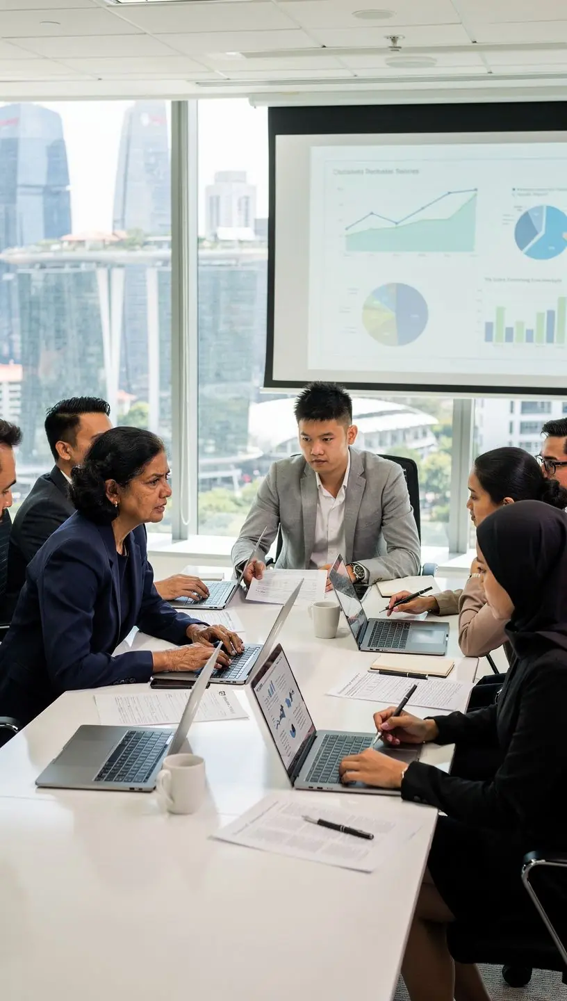 Modern office workspace